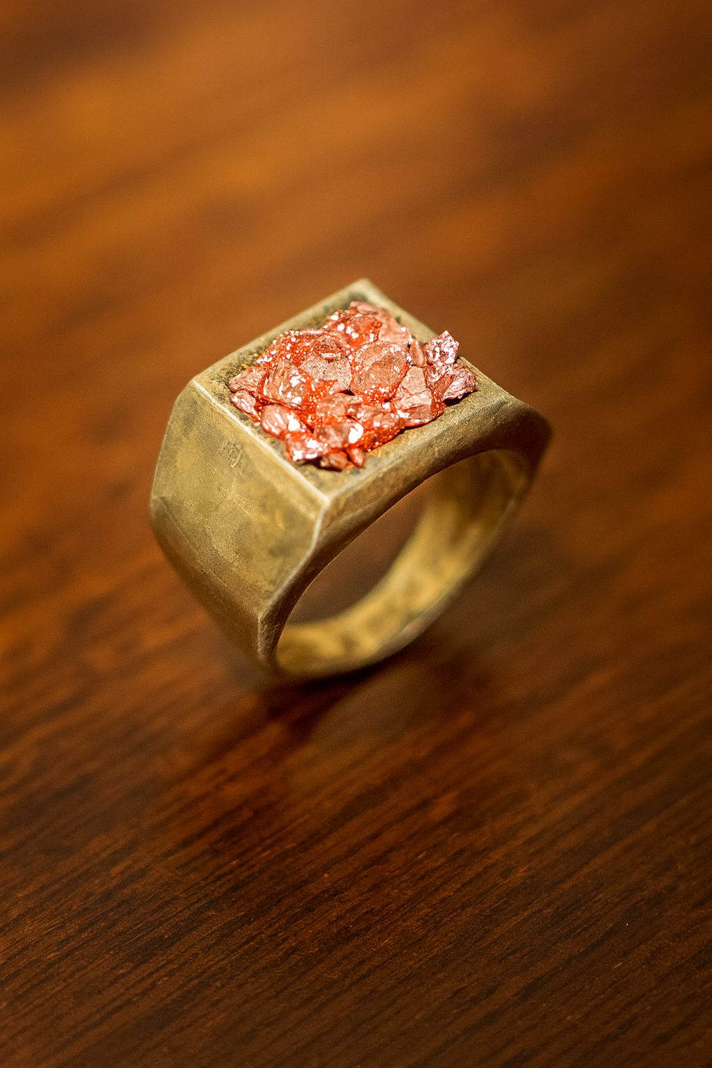 ANILLO ISHI ROSA HEMATITA