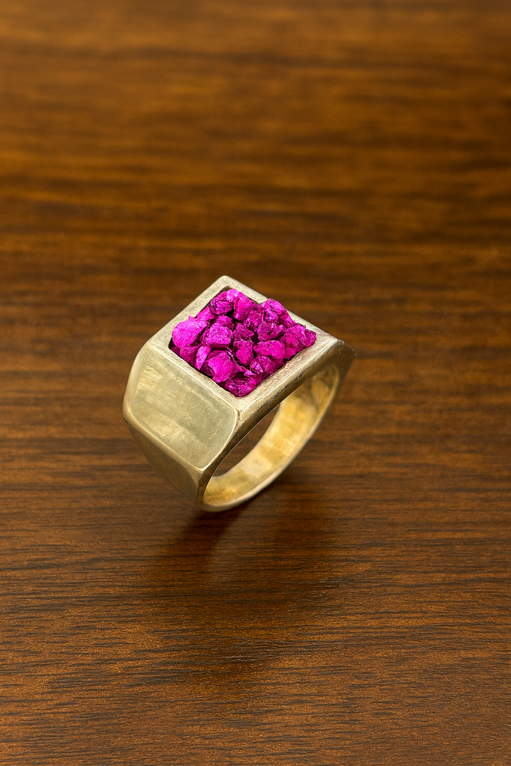 ANILLO ISHI ROSA TURMALINA